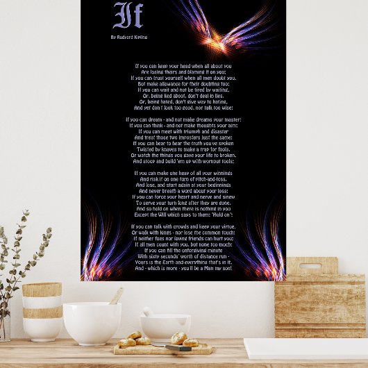 Als door Rudyard Kipling met Phoenix Firebird Prin Poster (Keuken)