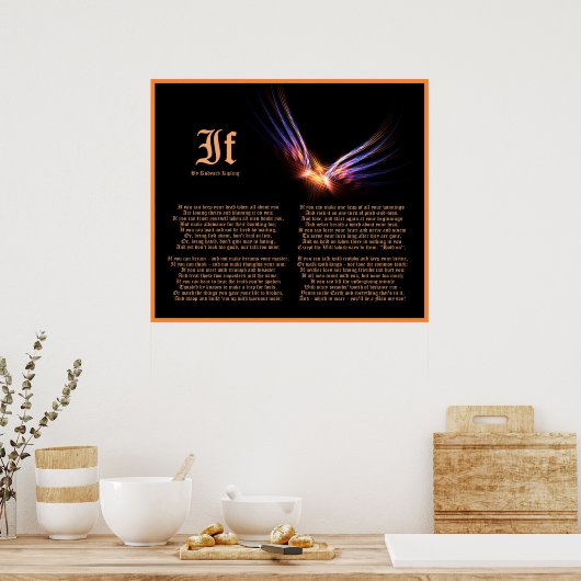 Als door Rudyard Kipling met Phoenix Firebird Prin Poster (Keuken)
