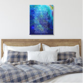 Als door Rudyard Kipling op Orion Canvas Afdruk (Insitu (Slaapkamer))