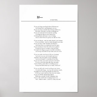 Als— door Rudyard Kipling Poster