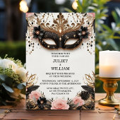 Als Dress Code Prom Kostuum Masquerade Bal Bruilof Kaart