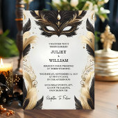 Als Dress Code Prom Kostuum Masquerade Bal Bruilof Kaart