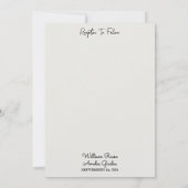 Als Dress Code Prom Kostuum Masquerade Bal Bruilof Kaart (Achterkant)