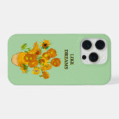 Als dromen Van Gogh Zonnebloem Hoesje iPhone Hoesje (Achterkant horizontaal)