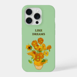 Als dromen Van Gogh Zonnebloem Hoesje iPhone 15 Pro Case