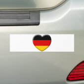Als Duitse vlag hou ik van Duitsland Bumpersticker (Op auto)