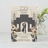 Als echt boeiend 70s 80s Courthouse Vrijgezellenfe Kaart (Staand voorkant)