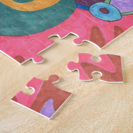 "Als één" Abstract Art Poster Legpuzzel (Zijkant)