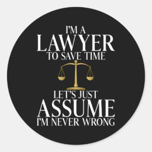 Als een advocaat tijd wil besparen, mag hij aannem ronde sticker