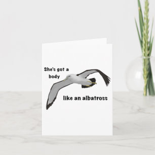 Als een albatros Sticker Kaart
