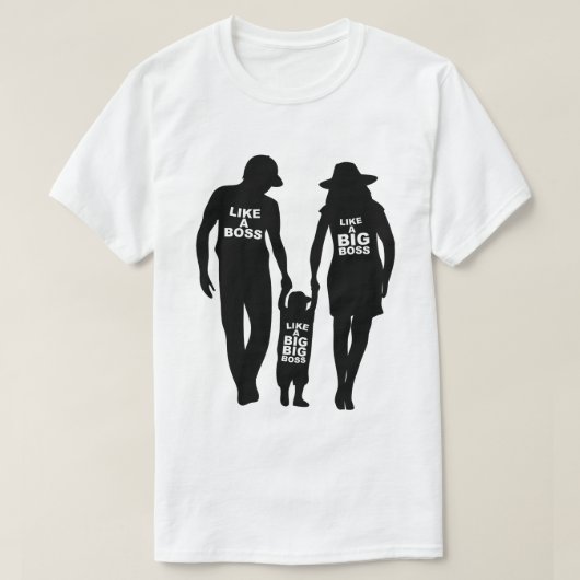 ALS EEN BAAS FAMILIE T-SHIRT (Design voorkant)
