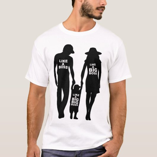 ALS EEN BAAS FAMILIE T-SHIRT (Voorkant)