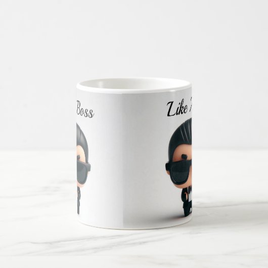 Als een baas gepersonaliseerde mok / koffie Mok /  (Center)