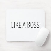Als een baas | Grappige baas werk humor Muismat (Met muis)