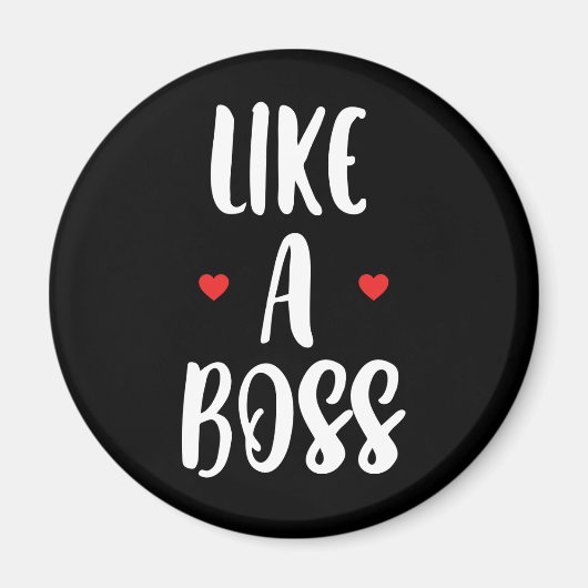 Als een baas | Harten Magneet (Voorkant)