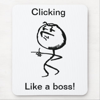 als een baas muismat