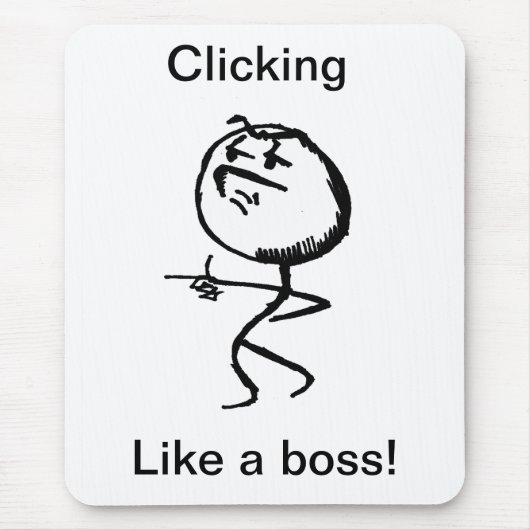 als een baas muismat (Voorkant)