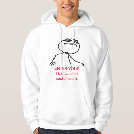 als een baas ontwerp hoodie (Voorkant)