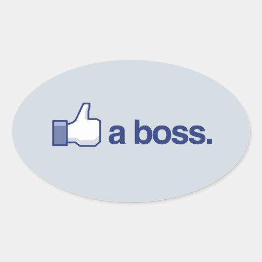 ALS EEN BAAS -.png Ovale Sticker (Voorkant)