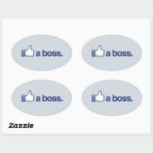 ALS EEN BAAS -.png Ovale Sticker (Vel)
