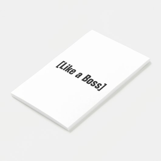 Als een baas post-it® notes (Schuin)