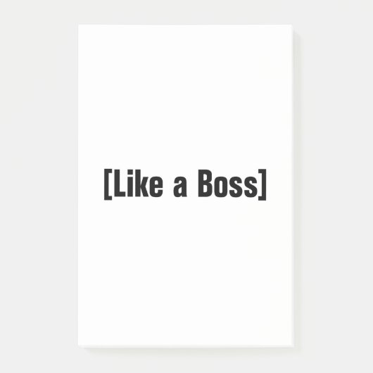 Als een baas post-it® notes (Voorkant)