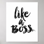 Als Een Baas Poster (Voorkant)