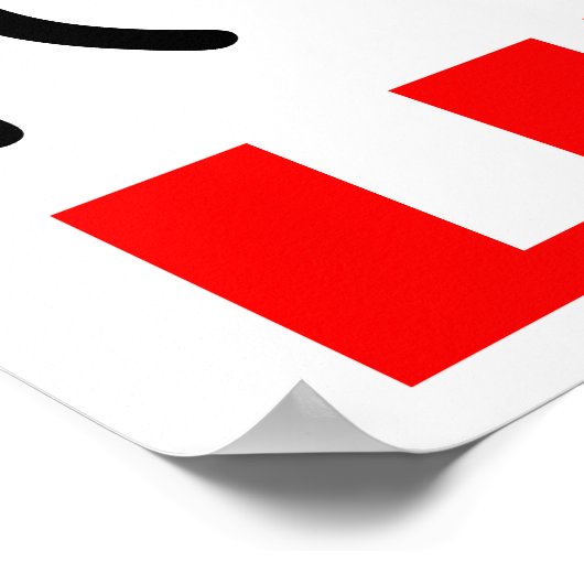 als een baas poster (Hoek)