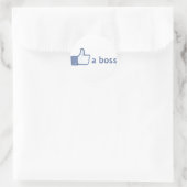 Als een baas sticker (Tas)