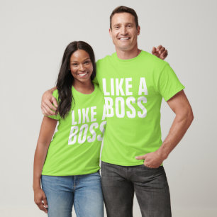 ALS EEN BAAS T-shirts, grappig T-shirt