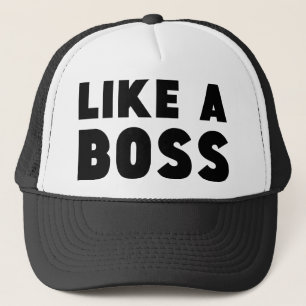 Als een baas trucker pet