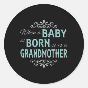 Als een baby wordt geboren is er ook een nieuwe om ronde sticker