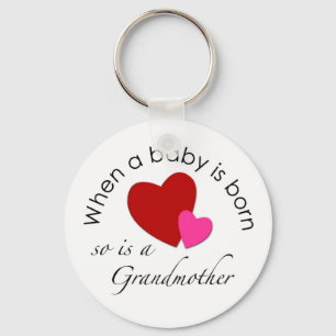 Als een baby wordt geboren, wordt ook een oma gebo sleutelhanger