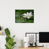 Als een bloem niet bloeit Poster (Thuiskantoor)