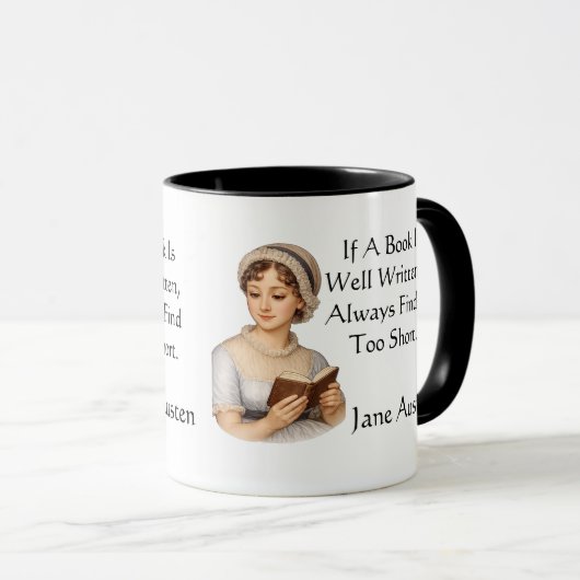 Als een boek goed geschreven is, . Jane Austen Mok (Voorkant rechts)