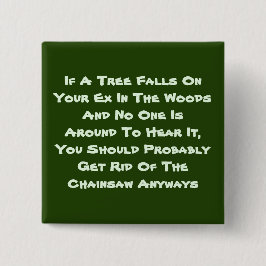 Als een boom Herfsten vierkante Button