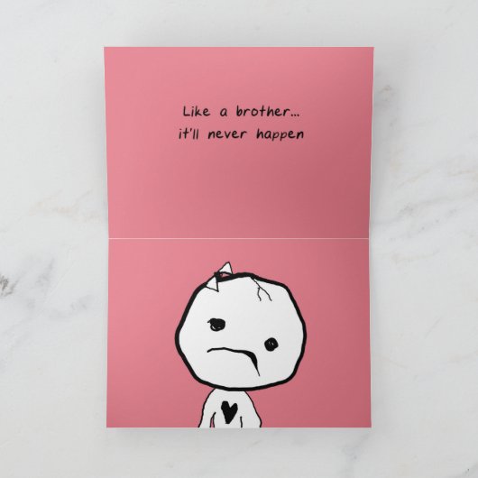 Als een broeder Kaart (Binnen)