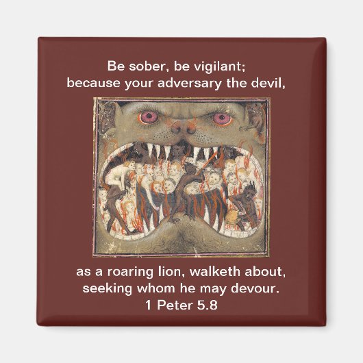 ... Als een brullende leeuw - magneet (Voorkant)