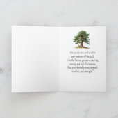 Als een Cedar Tree Spirit Verjaardag Persoonlijkhe Kaart (Binnen)