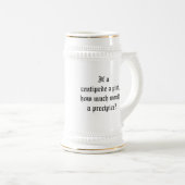 Als een centipede een punt heeft, bierpul (Voorkant rechts)