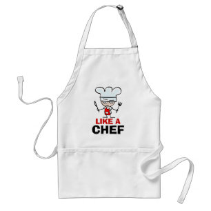 Als een chef volwassenen schort voor mannen wit
