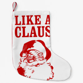 "ALS EEN CLAUS" kerststop Kleine Kerstsok