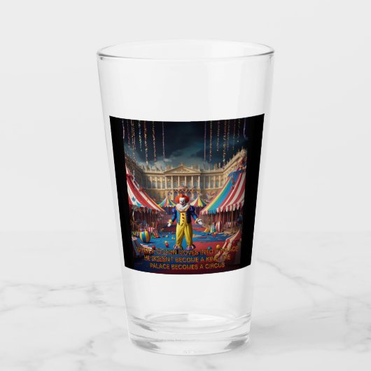 Als een clown een paleis binnengaat glas (Voorkant)
