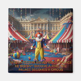 Als een clown een paleis binnengaat magneet