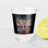Als een clown een paleis binnengaat shot glas (Voorkant)
