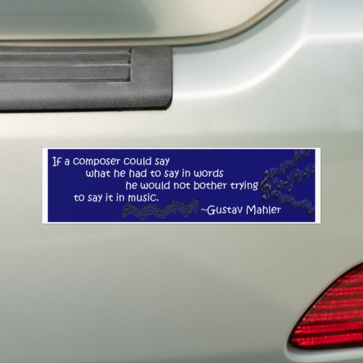 Als een componist... bumpersticker (Op auto)