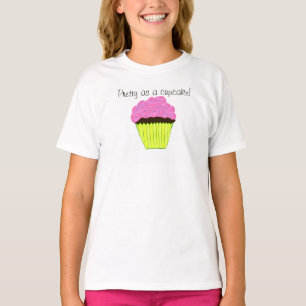 als een Cupcake Roze Cupcake Girls T-shirt