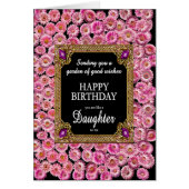 Als een dochter voor mij verjaardag roze madeliefj (Voorkant)