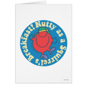 Als een eekhoorn ontbijt.