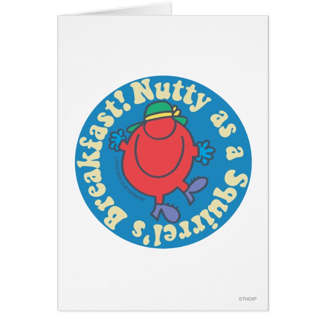 Als een eekhoorn ontbijt. (Voorkant)